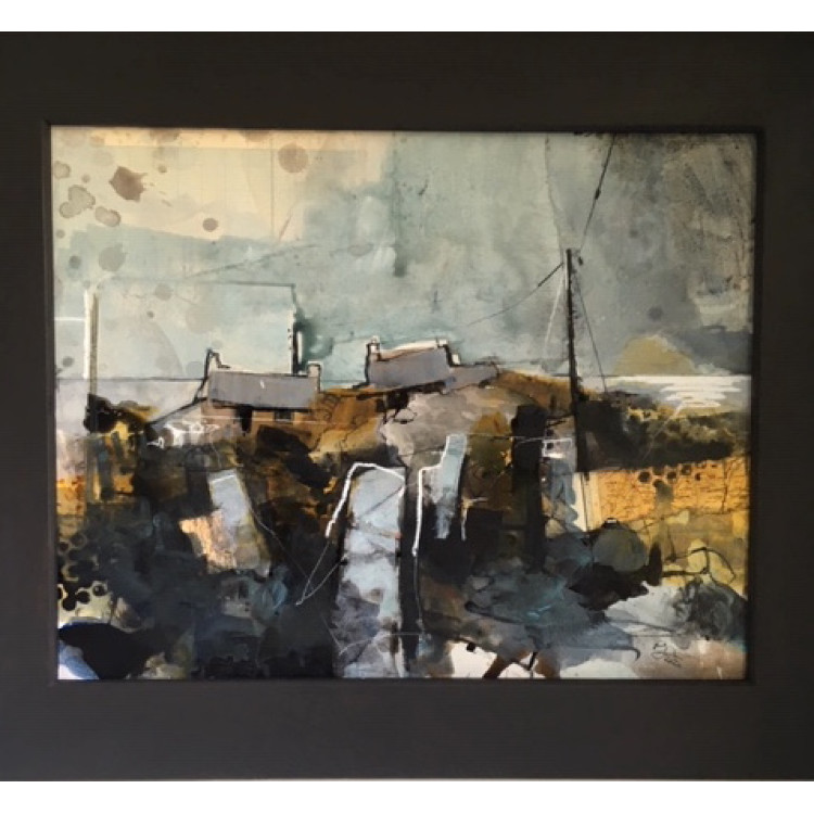 Ensemble, mixed media on board, 40x50cm